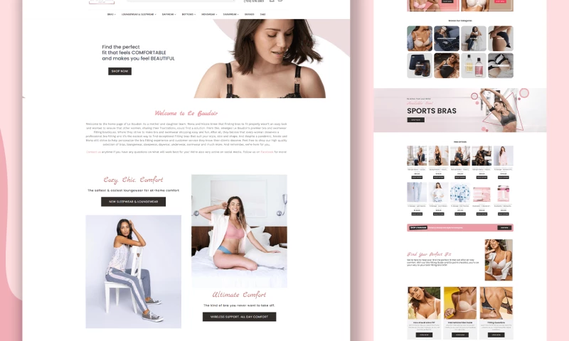 Bullseye Branding Inc. - LeBoudoir E-Commerce Design