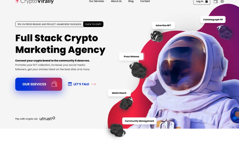 Creatif Agency - Crypto Website Development