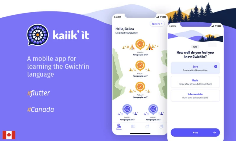Kaiik'it - a mobile app for learning the Gwichin language