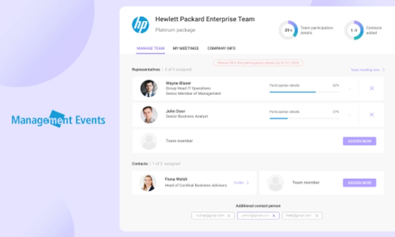 Andersen - Event Management System for Entertainment Industry