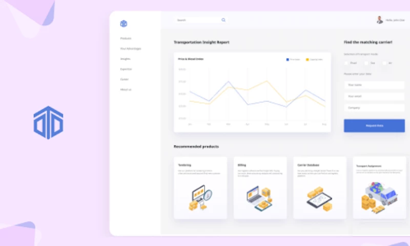 Andersen - Web Tool for Logistics Companies and Customers
