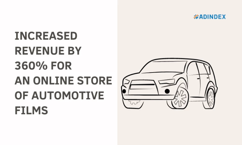 ADINDEX - Increased revenue by 360% for an online store of automotive films