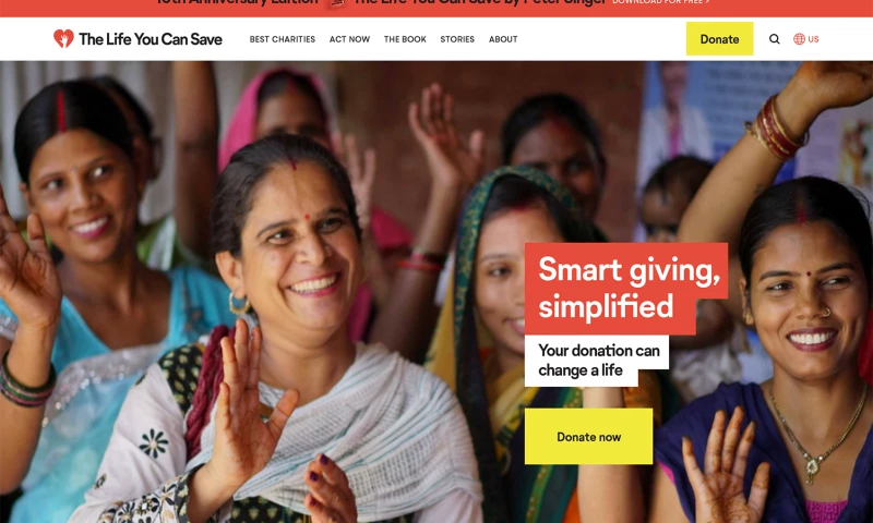 Website Redesign for The Life You Can Save