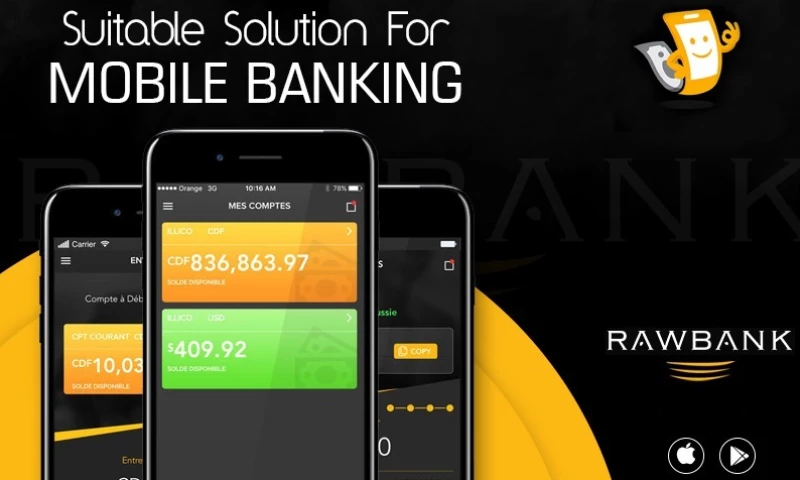 KONSTANT INFOSOLUTIONS - Banking App & Website for Most Stable Bank of DRC