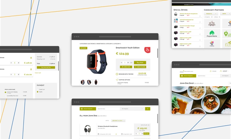 E-commerce platform for local communities