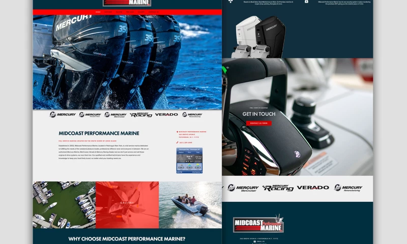 Noizey Graphics Web Design - Full Service Marina Website