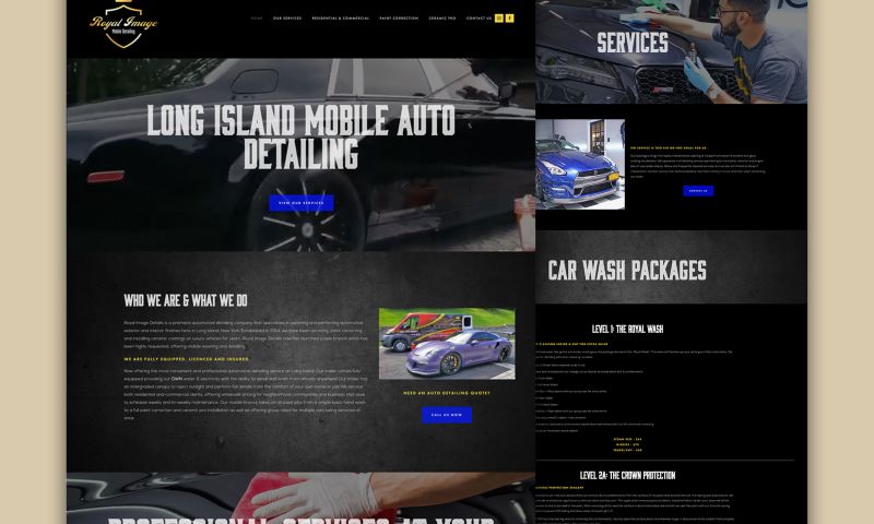 Noizey Graphics Web Design - Car Detailing Service Website