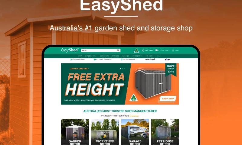 Afocus Development - Magento e-Commerce Garden sheds