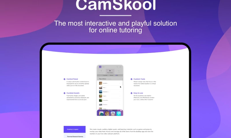Afocus Development - Ecommerce - Entertaining app for online tutors