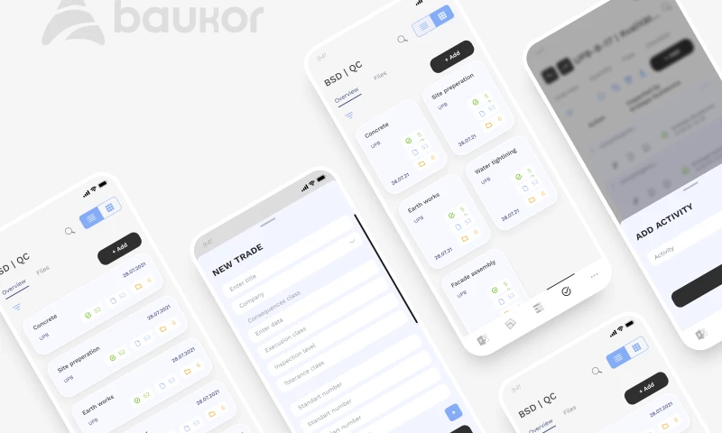 Baukor - Construction Management App UX/UI