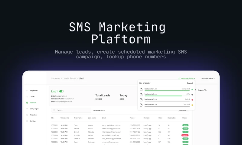 SMS marketing platform