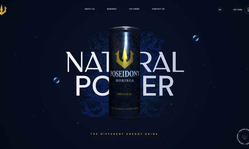 Digital Present - Website for Poseidons Beverages