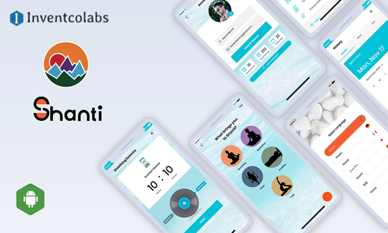 Inventcolabs Software - Shanti: A Yoga & Meditation App