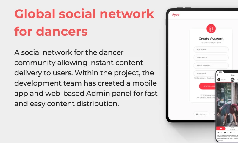 Global social network for dancers