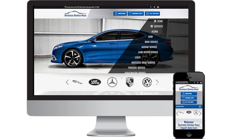 Seota Digital Marketing - Auto Repair Website Integrated to POS