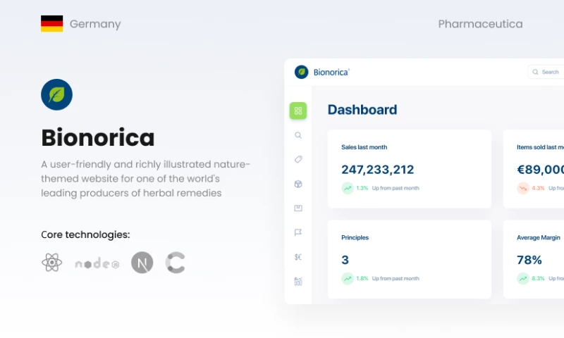Yellow Systems - Bionorica: Pharmaceutical web portal