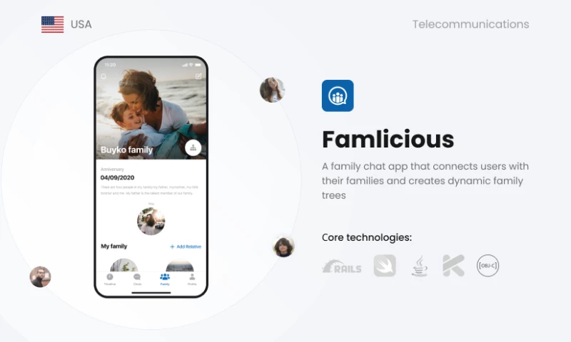 Yellow Systems - Famlicious: A Family Chat App