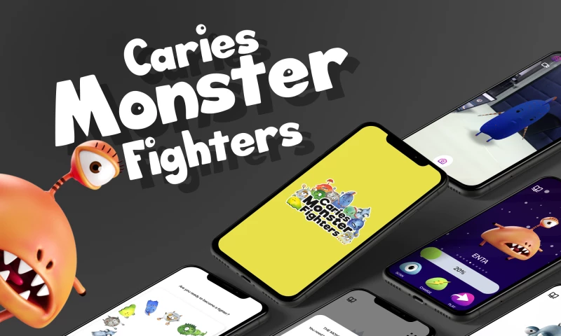 CARIES MONSTERS FIGHTERS | app&website with AR and animation