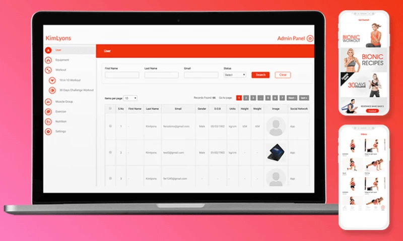 WP Expert Services - Kim Fitness - Website