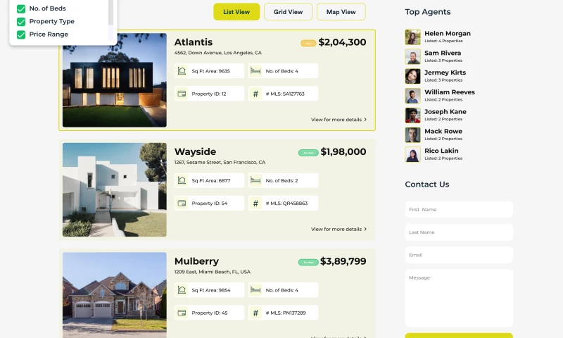 Product Development for MLS Platform