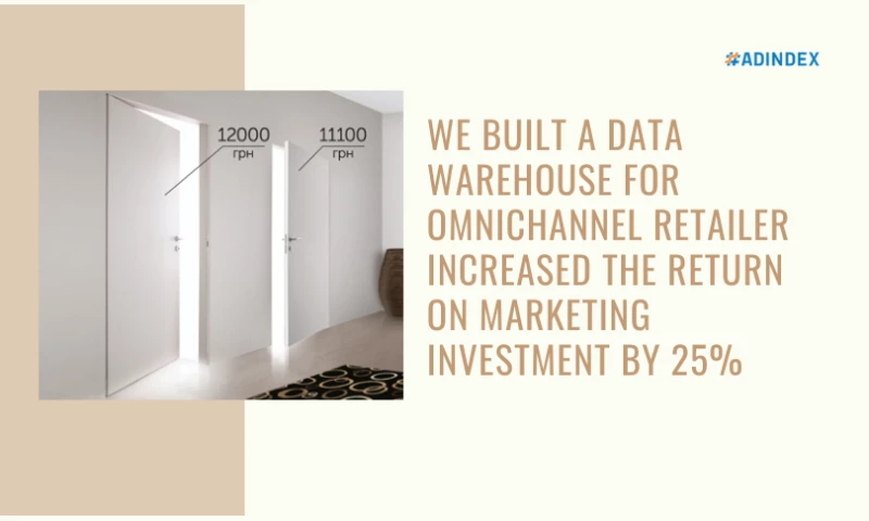 ADINDEX - We Built A Data Warehouse For Omnichannel Retailer Increased The Return On Marketing Investment By 25%
