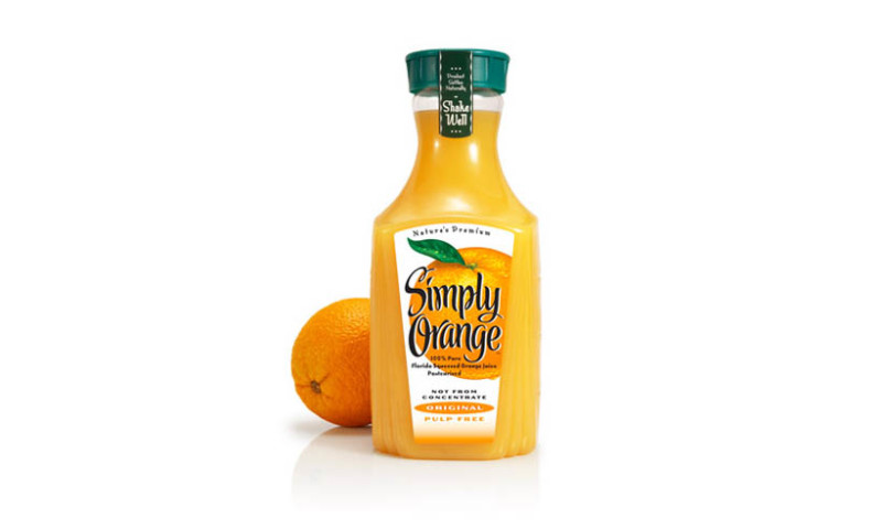 Lien Design - Simply Orange beverage label design