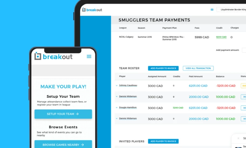 S-PRO - Breakout, solution for organizing sports games that shortens the value chain