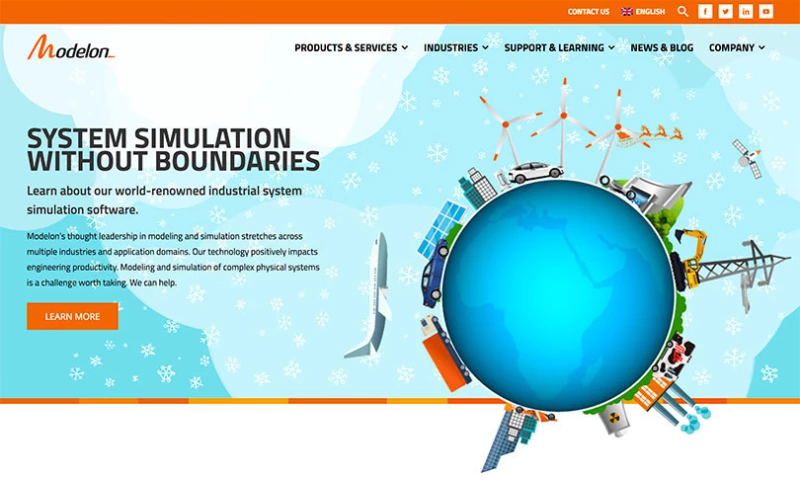 Modelon - Custom Website