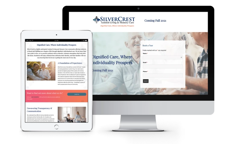 Big Buzz - Landing Page for Silvercrest Senior Living