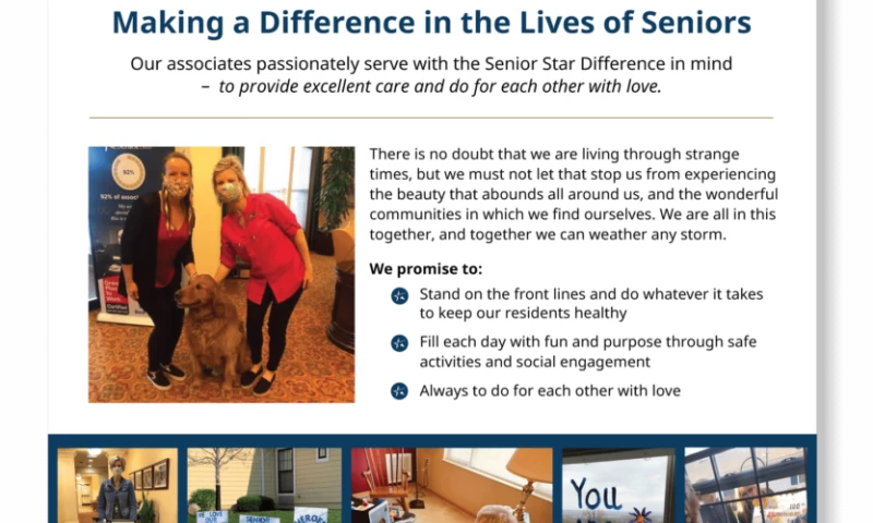 Big Buzz - Flyer Design for Senior Star Senior Living