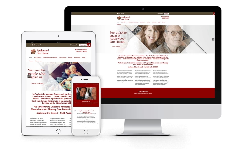 Big Buzz - Website Design for Applewood Our House Senior Living