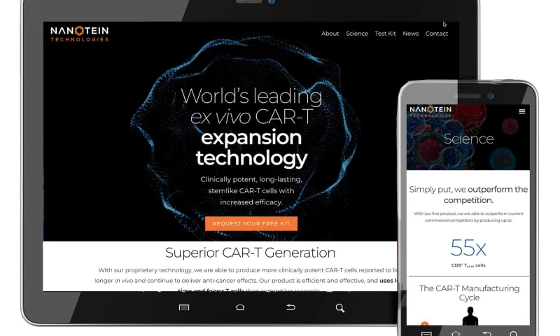 Berkeley Labs Bio Startup Website Design