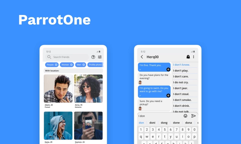 FiveDotTwelve - ParrotOne - Mobile messaging app for everyone