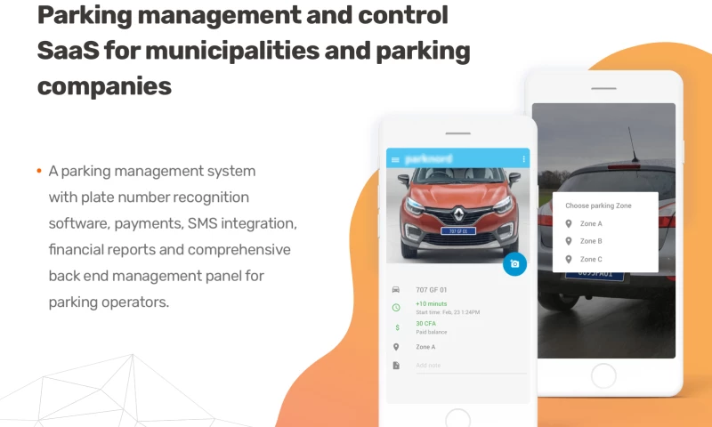 Parking management and control SaaS