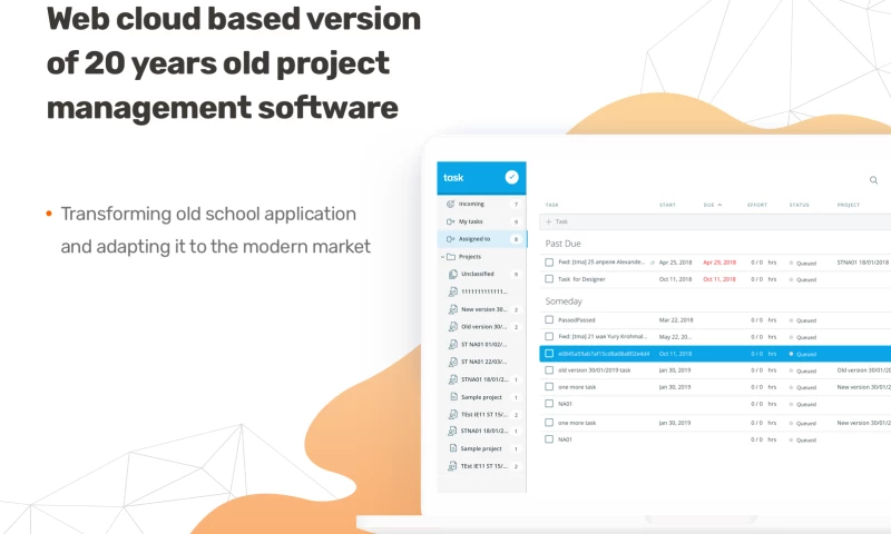 Task management, team collaboration SaaS web tool