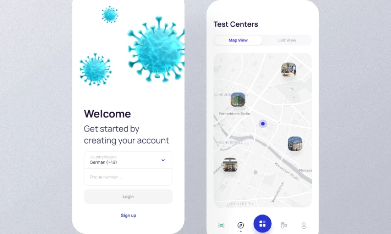Exadot - COVID-19 test tracker