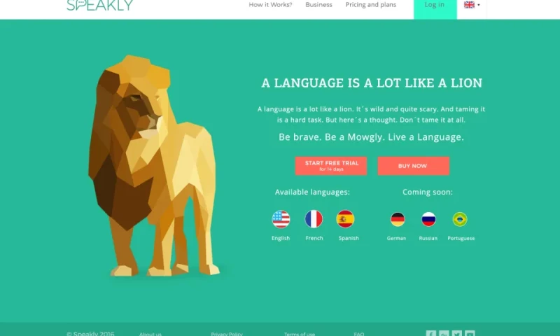 Speakly - a Unique Language Learning Platform