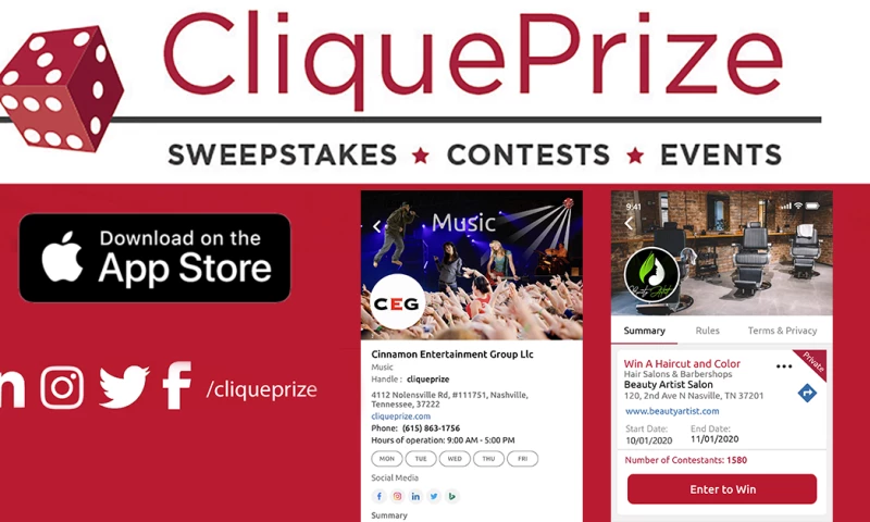 CliquePrize iOS Mobile App