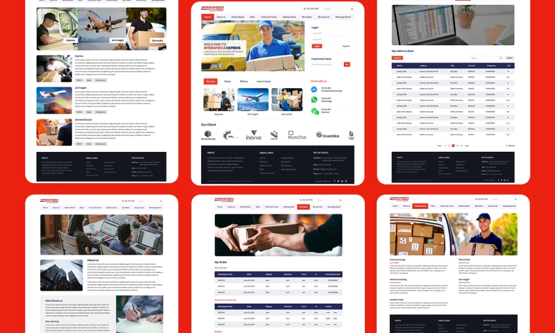 Custom Courier Tracking Portal
