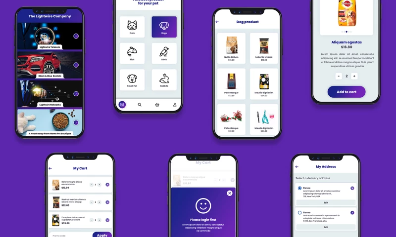 Native iOS and Android App For a Pet Store