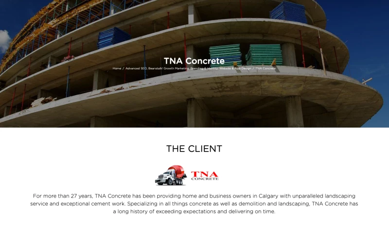 Beanstalk! Growth Marketing - TNA Concrete