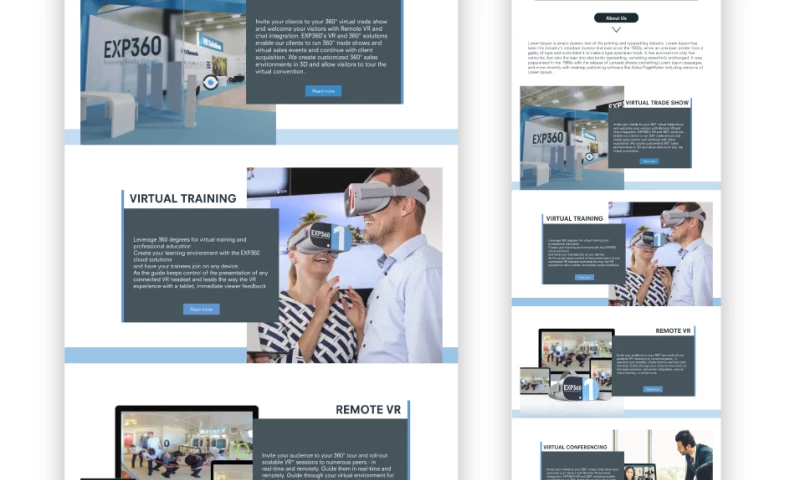EXPO 360 Website UI & UX Design Services