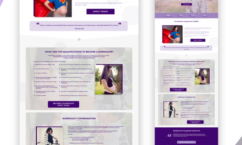 Design Alligators - Surrogacy Website Design and Development Services
