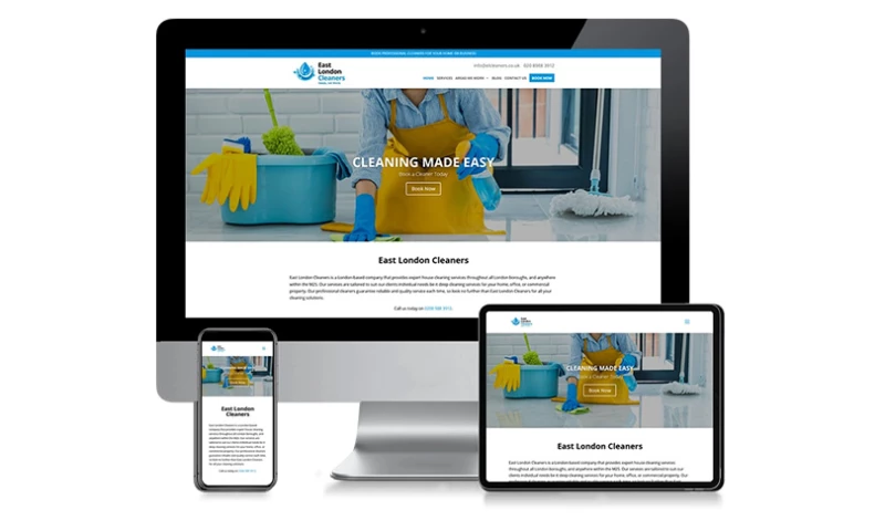 DCP Web Designers - East London Cleaners - WordPress Web Design