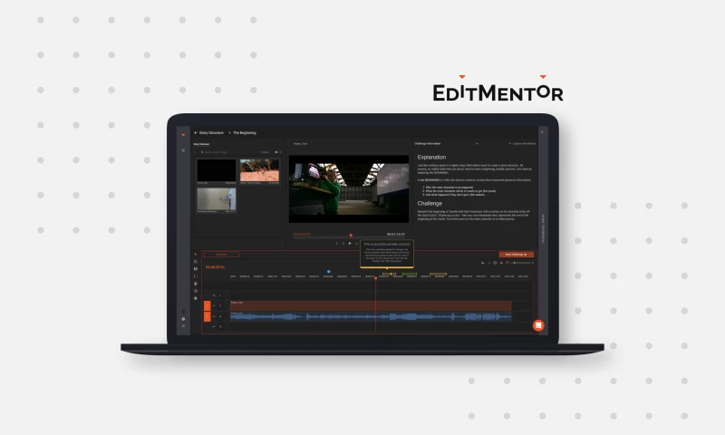 Interactive educational platform that teaches the creative art of video