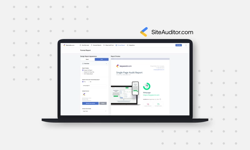 SEO Audit Tool that allow to generate more B2B qualified leads