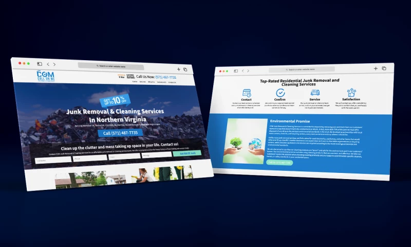 Verbsz Marketing - Landing Page Design For Junk Removal Company