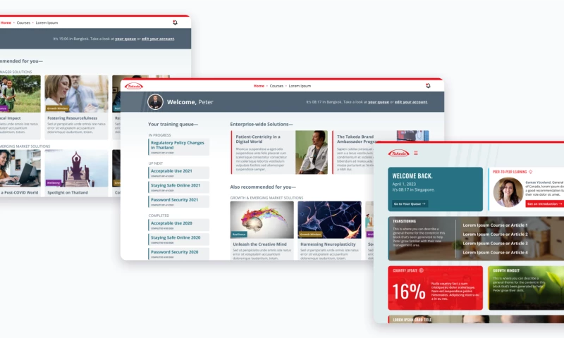 Designing a Forward-thinking Enterprise Learning Interface for Takeda