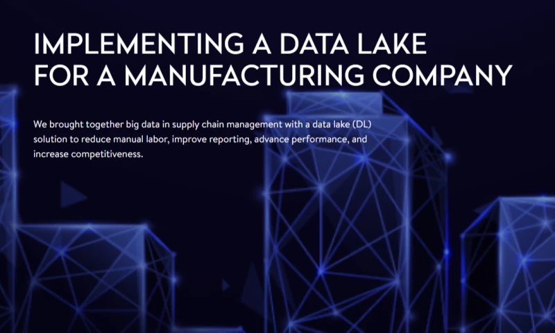 Yalantis - Data Lake for a Manufacturing Company