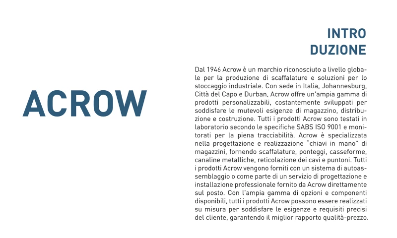 Strategic Marketing Analysis for Acrow